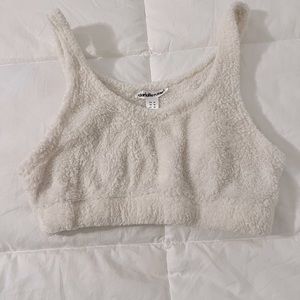 Fluffy crop top
